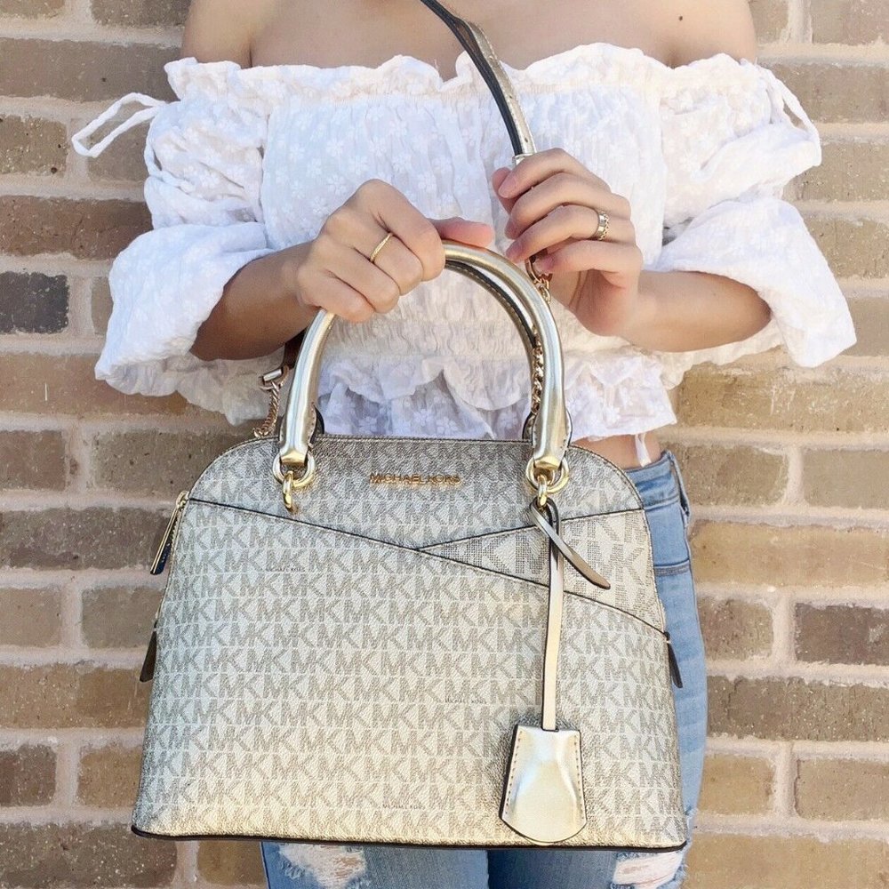 Michael Kors Satchel Crossbody Signature MK - Picture 1 of 4